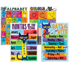 Edupress Pete the Cat Early Small Learning Poster Set, 12 Count 62002